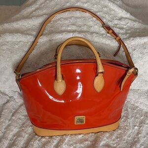 Dooney & Bourke Vibrant Orange and Tan Satchel